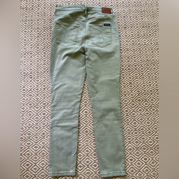 Calvin Klein green skinny jeans size 6 - Picture 4 of 4